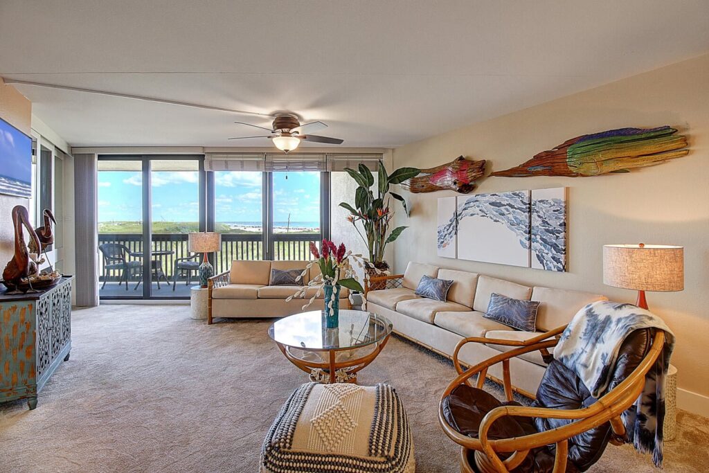Living room in our Unit 207 condo