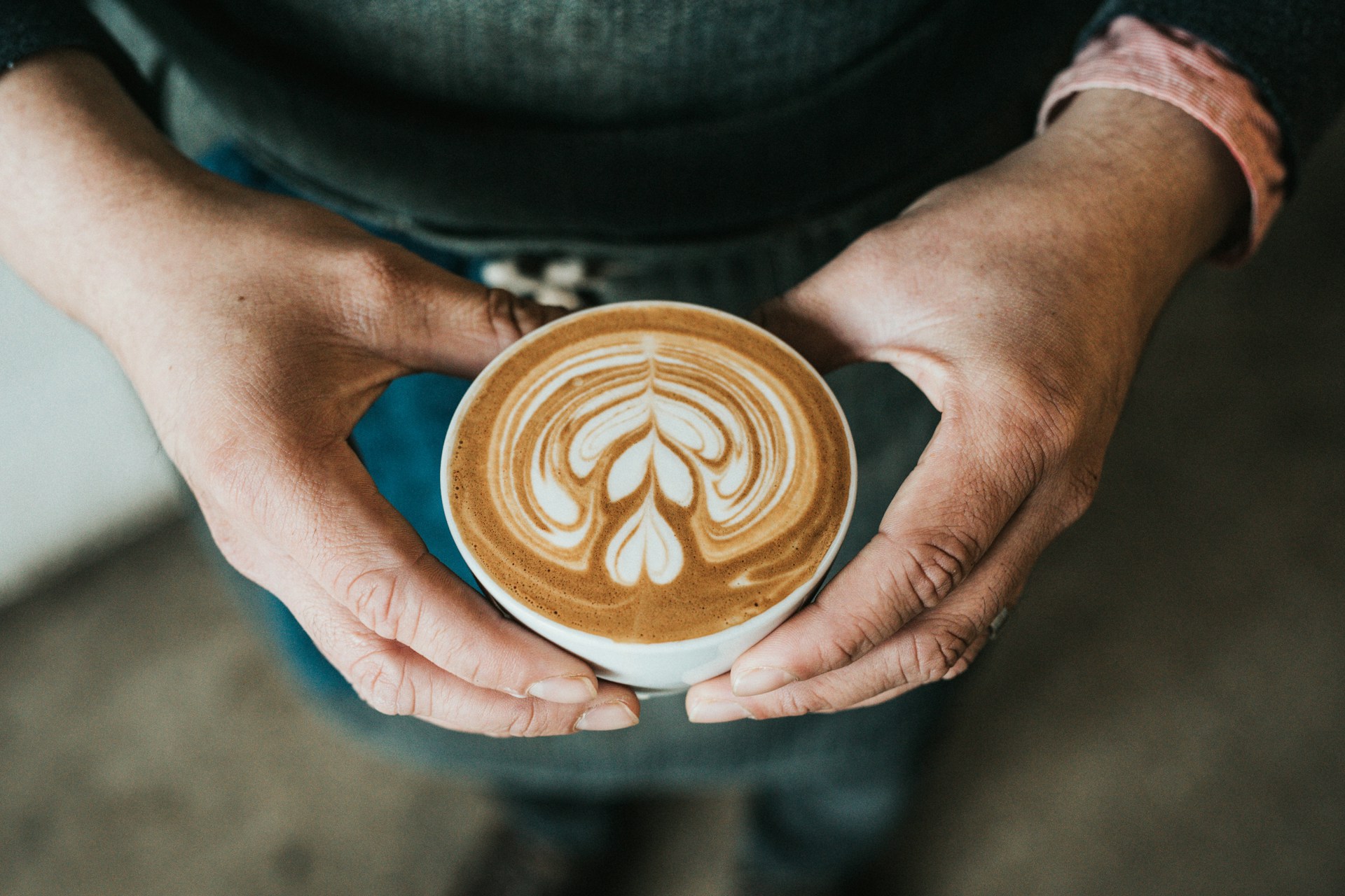 A cup of cappucino