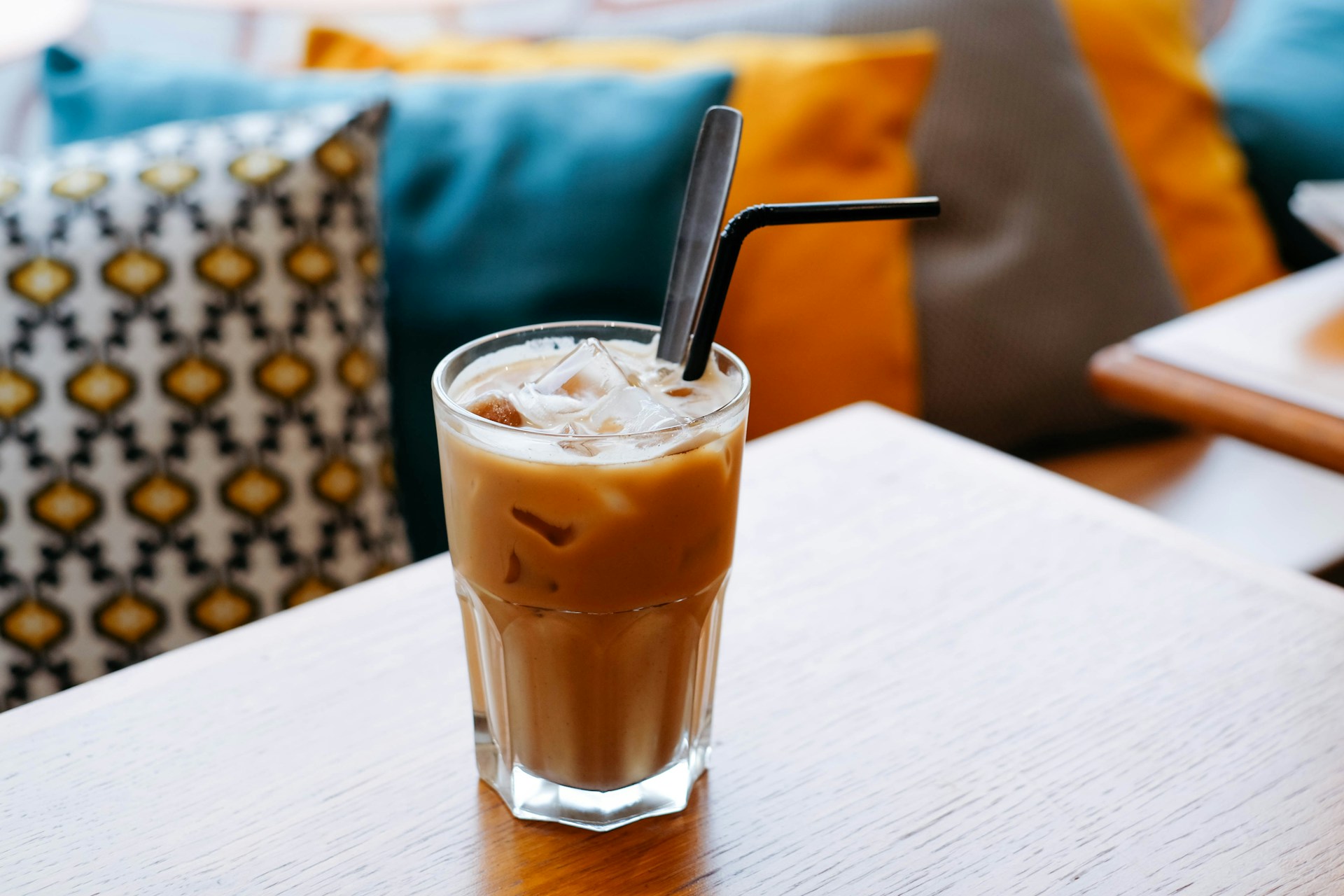 An iced coffee beverage