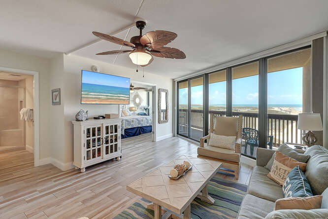 Living space in one of our Port Aransas condos