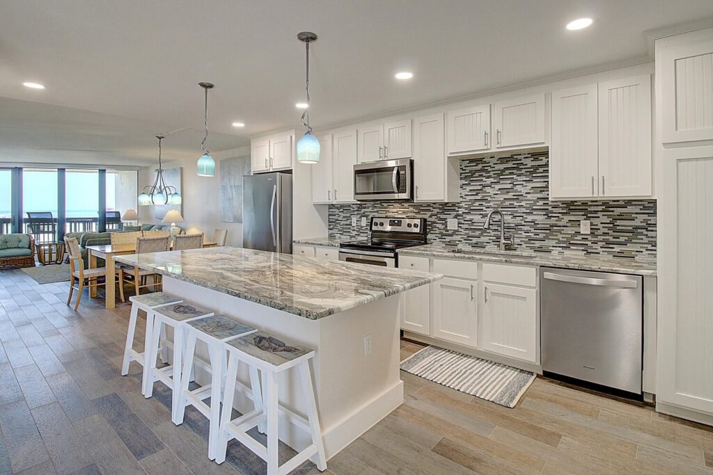 Kitchen in one of our Port Aransas rentals