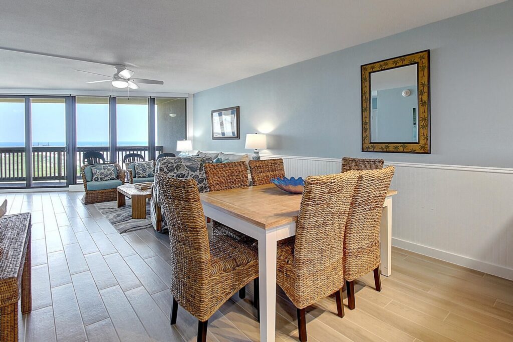 Dining area in one of our Port Aransas condos