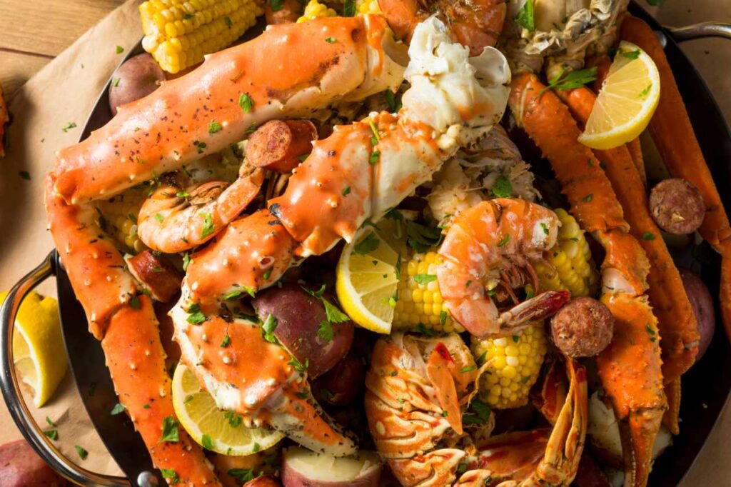 a seafood boil meal